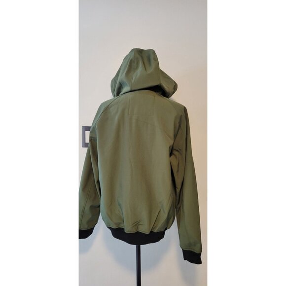 Levi's Jacket Mens S Green Collared Full Zip Pockets Water Resistant Coat - Picture 5 of 10